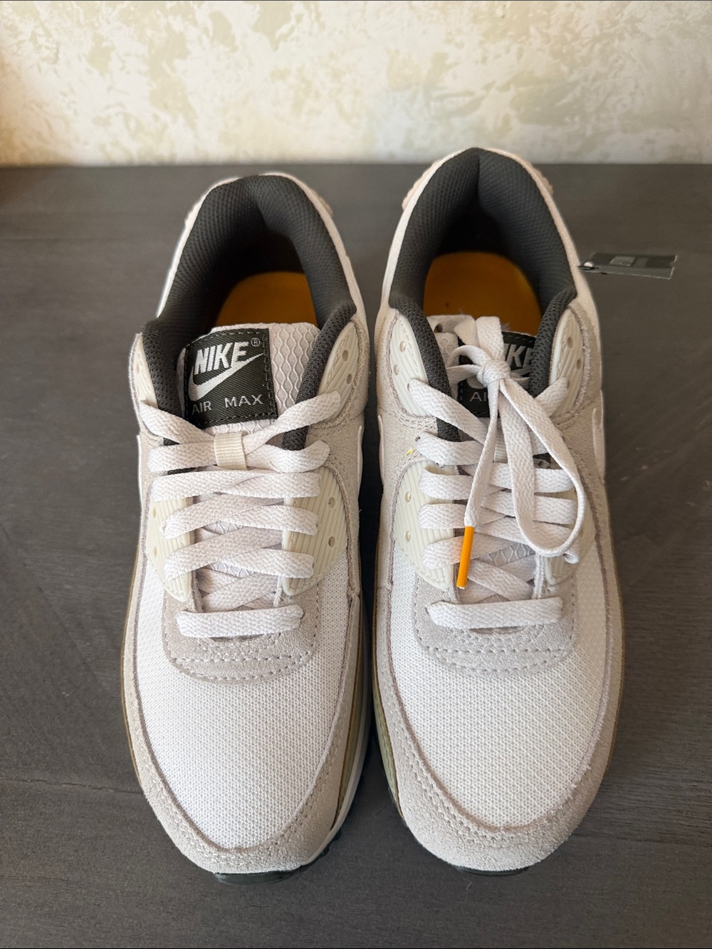Nike Air Max Men's Sneakers - White with Black & Yellow Accents